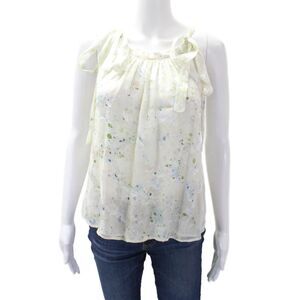 Amanda Bond Womens Spotted Print Halter Neck Sleeveless Blouse White Size XS/S